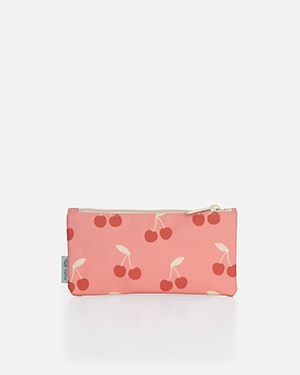 Cherries pencil case pink