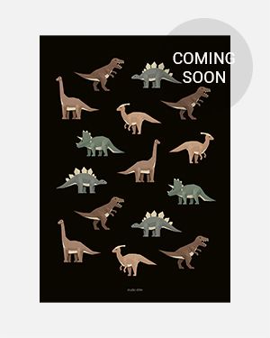 Dinosaurs poster 50x70 cm