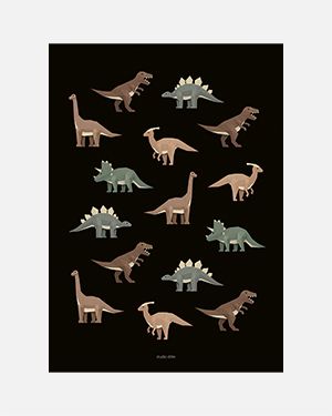 Dinosaurs poster 50x70 cm