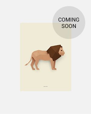 Lion poster 30x40 cm