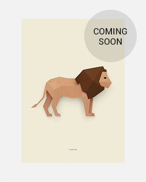 Lion poster 50x70 cm