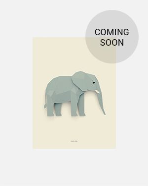 Elephant poster 30x40 cm