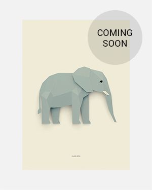 Elephant poster 50x70 cm