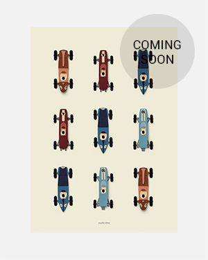 Race cars poster 50x70 cm