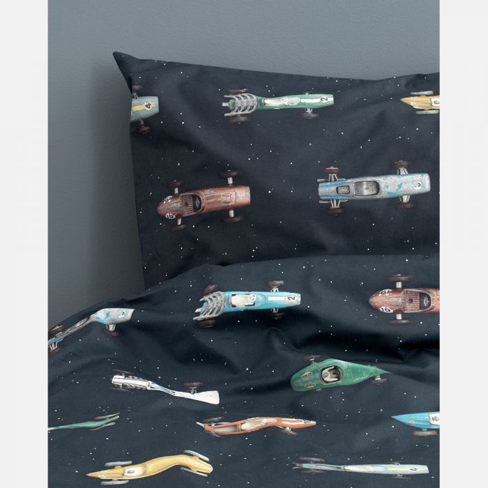 Race Car Duvet Cover Dark 140 X 200 Cm