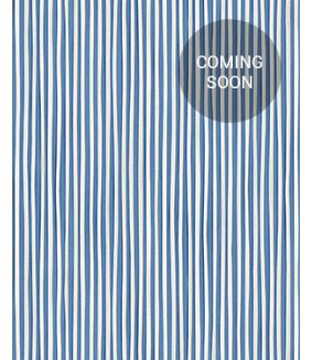 Stripes wallpaper Parisian blue